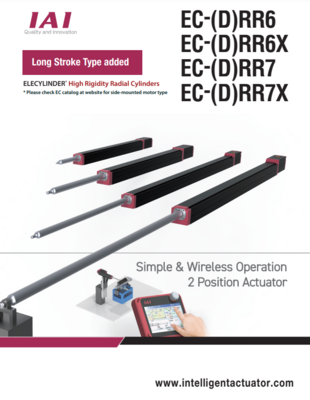 IAI EC-(D)RR CATALOG EC-(D)RR6, EC-(D)RR6X, EC-(D)RR7, & EC-(D)RR7X SERIES: HIGH RIGIDITY RADIAL CYLINDERS